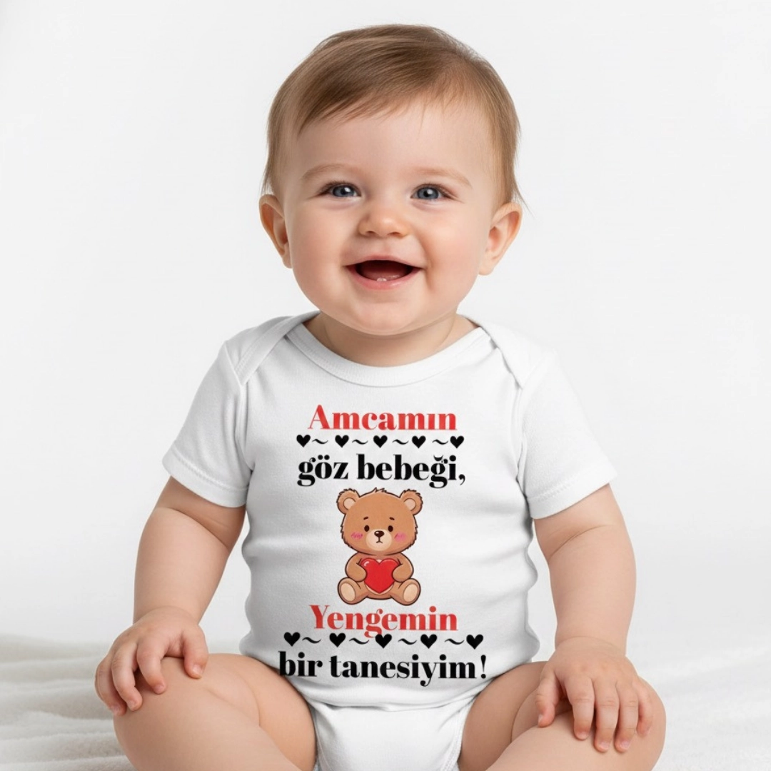 Amca ve Yenge Baskılı Zıbın Amca ve Yenge Baskılı Zıbın - Görsel 1