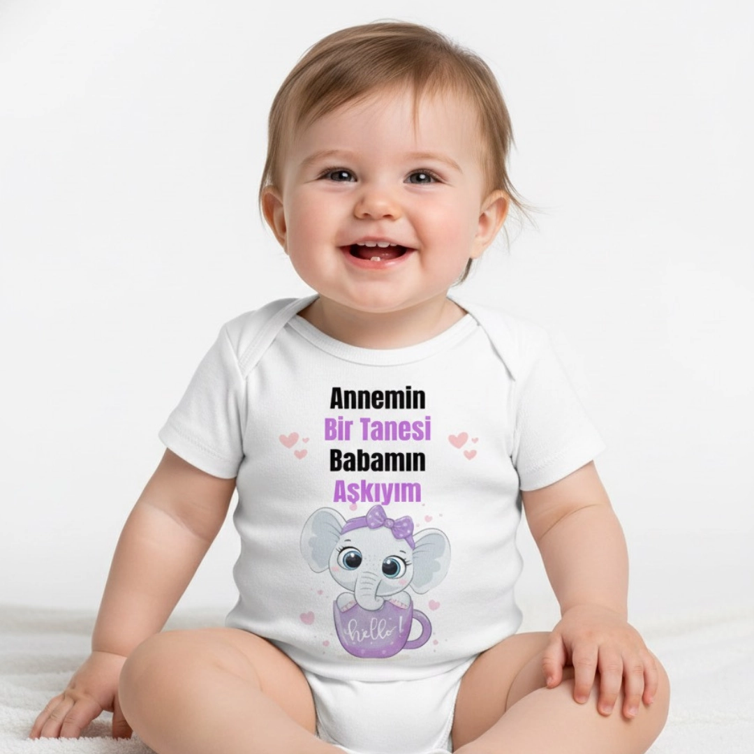 Anne Baba Baskılı Zıbın Anne Baba Baskılı Zıbın - Görsel 1