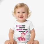 Anne Sütüyle Çalışıyorum Baskılı Zıbın Kız Bebek