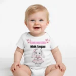 Anneannesinin Minik Tavşanı Baskılı Zıbın