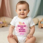 Annemden İyisi Yoktu Baskılı Zıbın Kız Bebek