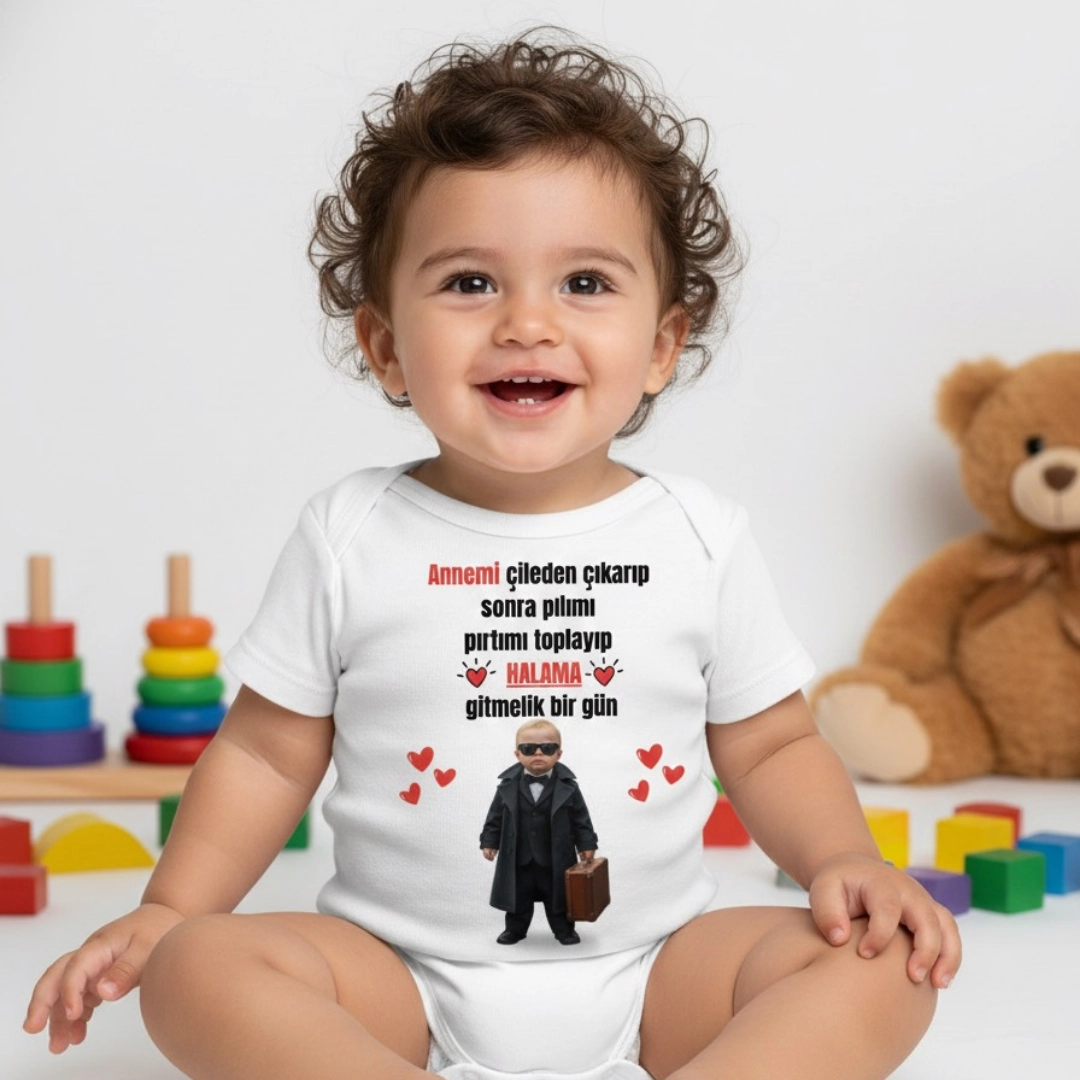 Annemi Çileden Çıkarıp Hala Baskılı Zıbın Annemi Çileden Çıkarıp Hala Baskılı Zıbın - Görsel 1