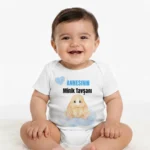 Annesinin Tavşanı Baskılı Zıbın Erkek Bebek