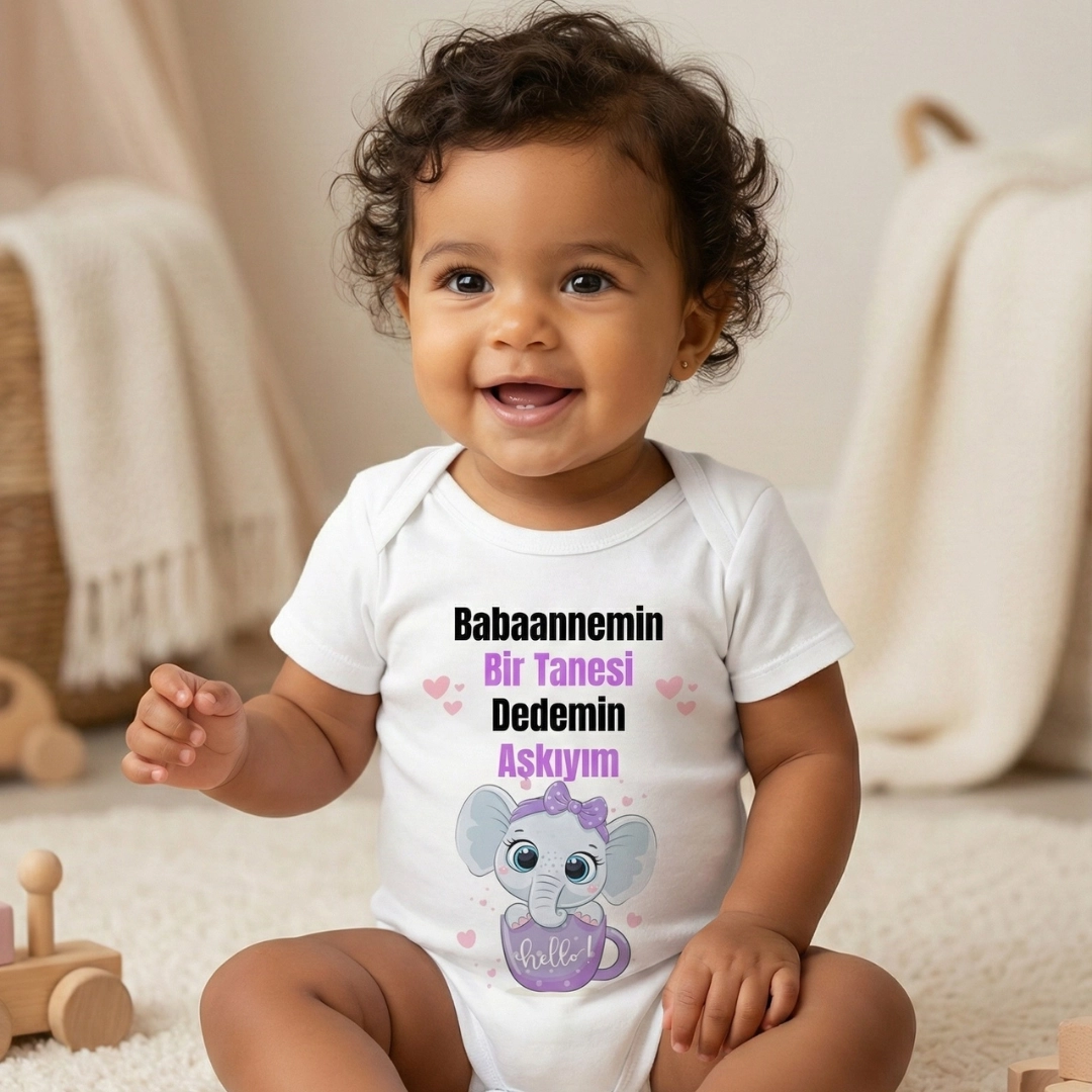 Babaanne Dede Baskılı Zıbın (2) Babaanne Dede Baskılı Zıbın (2) - Görsel 1