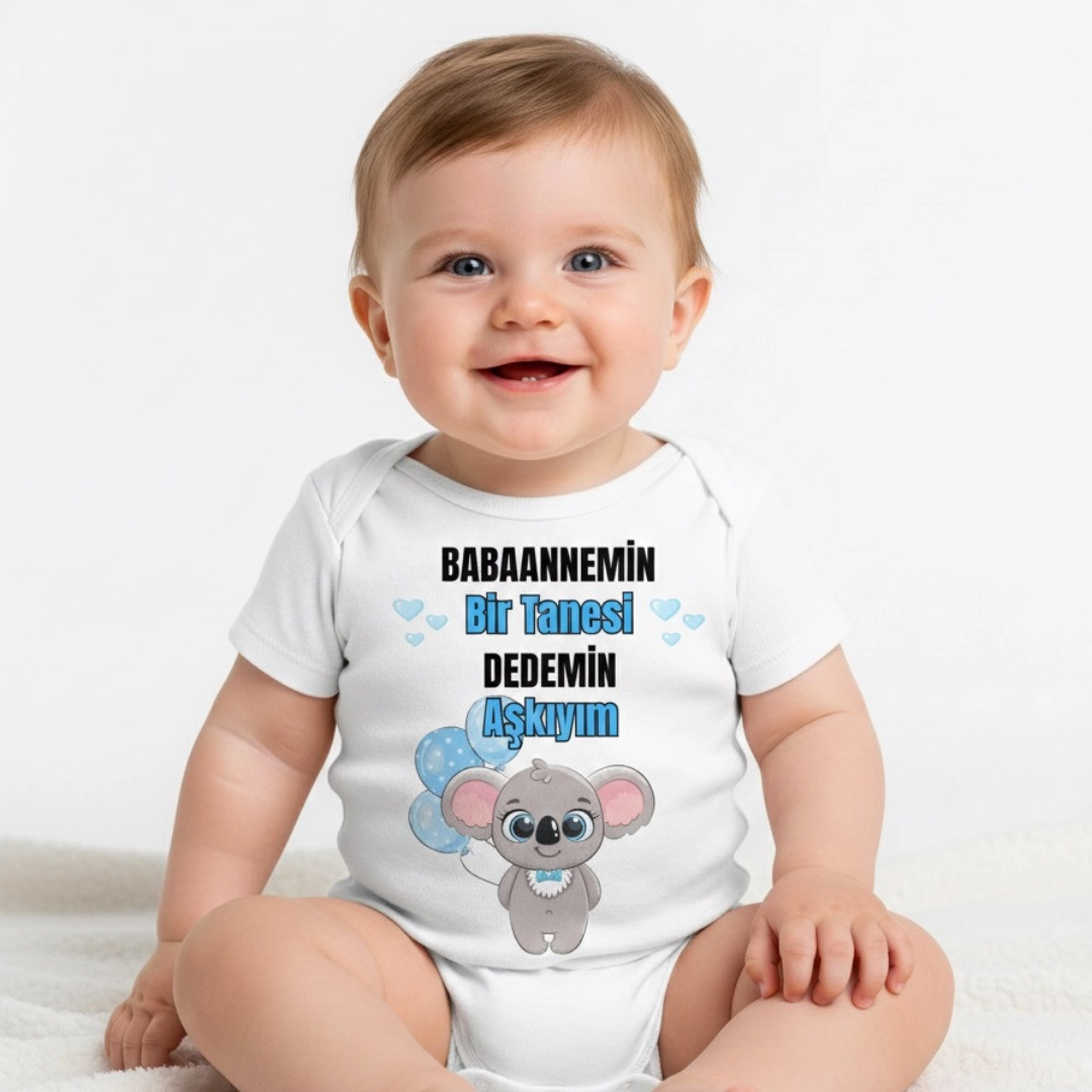 Babaanne Dede Baskılı Zıbın Babaanne Dede Baskılı Zıbın - Görsel 1