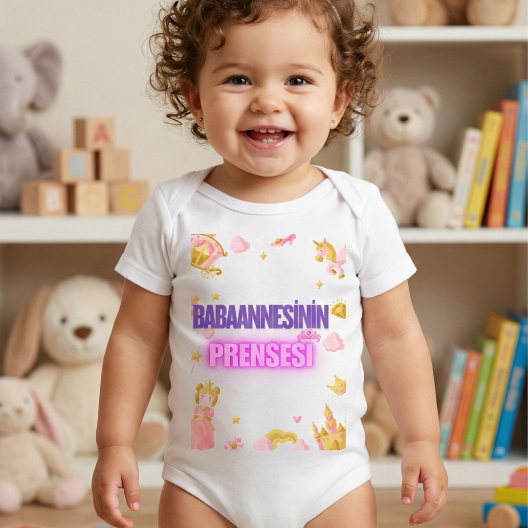 Babaannesinin Prensesi Baskılı Zıbın Babaannesinin Prensesi Baskılı Zıbın - Görsel 1