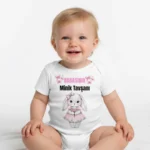 Babasının Minik Tavşanı Baskılı Zıbın