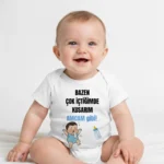 Bazen Çok İçtiğimde Kusarım Amcam Gibi Baskılı Zıbın