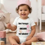 Beni Yavaşça Amcama Ver Bakalım Baskılı Zıbın (2)