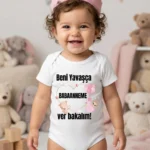 Beni Yavaşça Babaanneme Ver Bakalım Baskılı Zıbın (2)