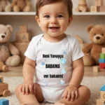 Beni Yavaşça Babama Ver Bakalım Baskılı Zıbın