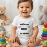 Beni Yavaşça Dedeme Ver Bakalım Baskılı Zıbın