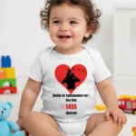 Benim Bir Kahramanım Var Baba Baskılı Zıbın