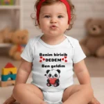 Benim Biricik Dedem Ben Geldim Baskılı Zıbın