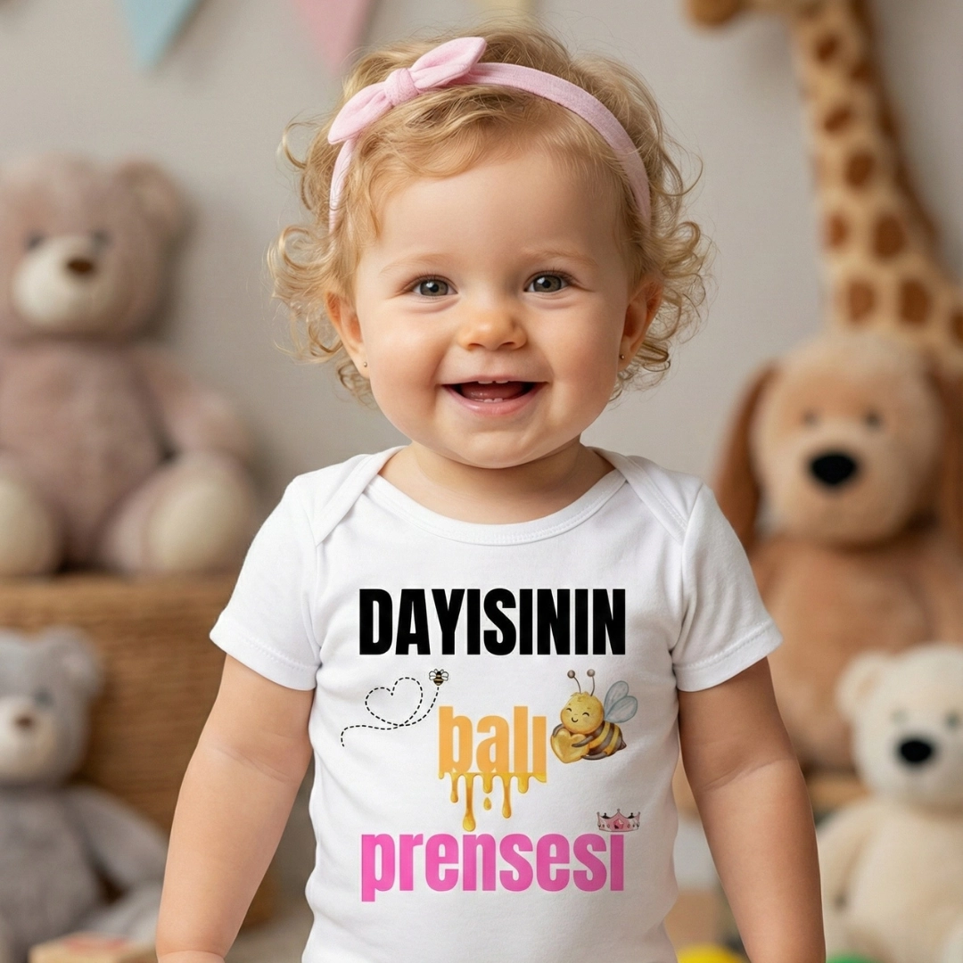 Dayısının Balı Prensesi Baskılı Zıbın Dayısının Balı Prensesi Baskılı Zıbın - Görsel 1