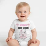 Dayısının Minik Tavşanı Baskılı Zıbın