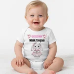 Dedesinin Minik Tavşanı Baskılı Zıbın