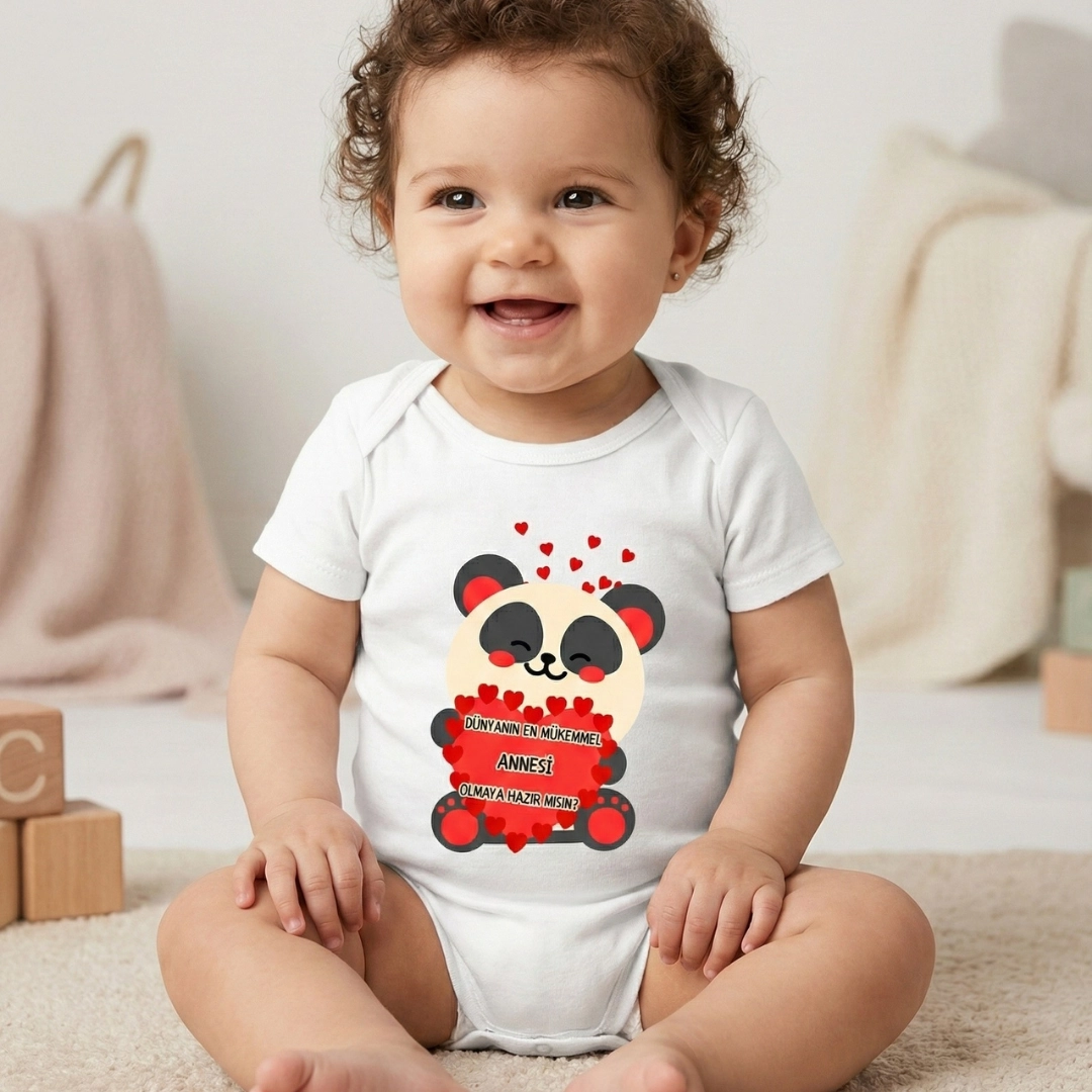 Dünyanın En Mükemmel Annesi Olmaya Hazır Mısın Baskılı Zıbın (2) Dünyanın En Mükemmel Annesi Olmaya Hazır Mısın Baskılı Zıbın (2) - Görsel 1