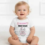 Halasının Minik Tavşanı Baskılı Zıbın