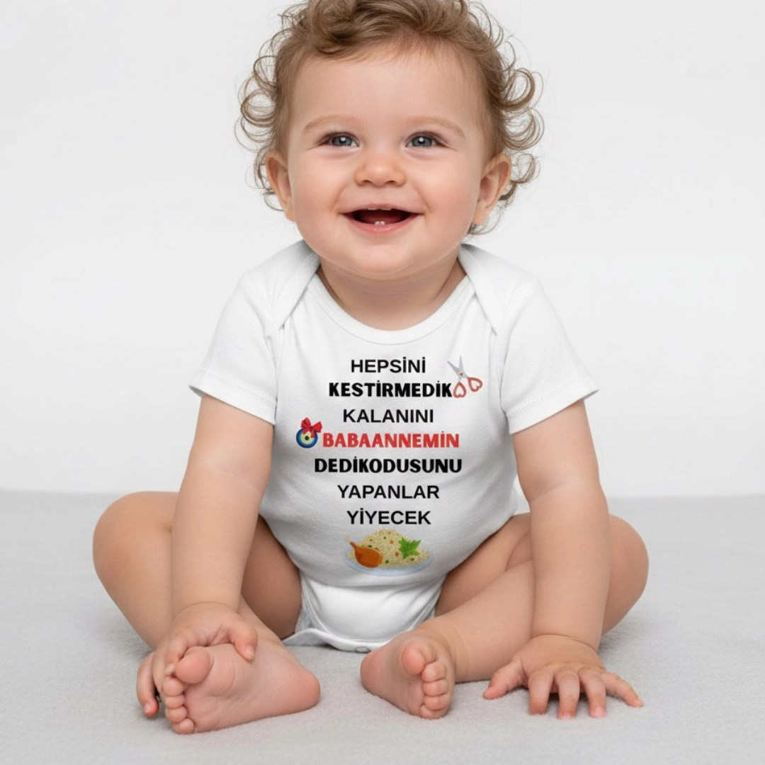 Hepsini Kestirmedim Babaanne Dedikodusu Baskılı Zıbın Hepsini Kestirmedim Babaanne Dedikodusu Baskılı Zıbın - Görsel 1