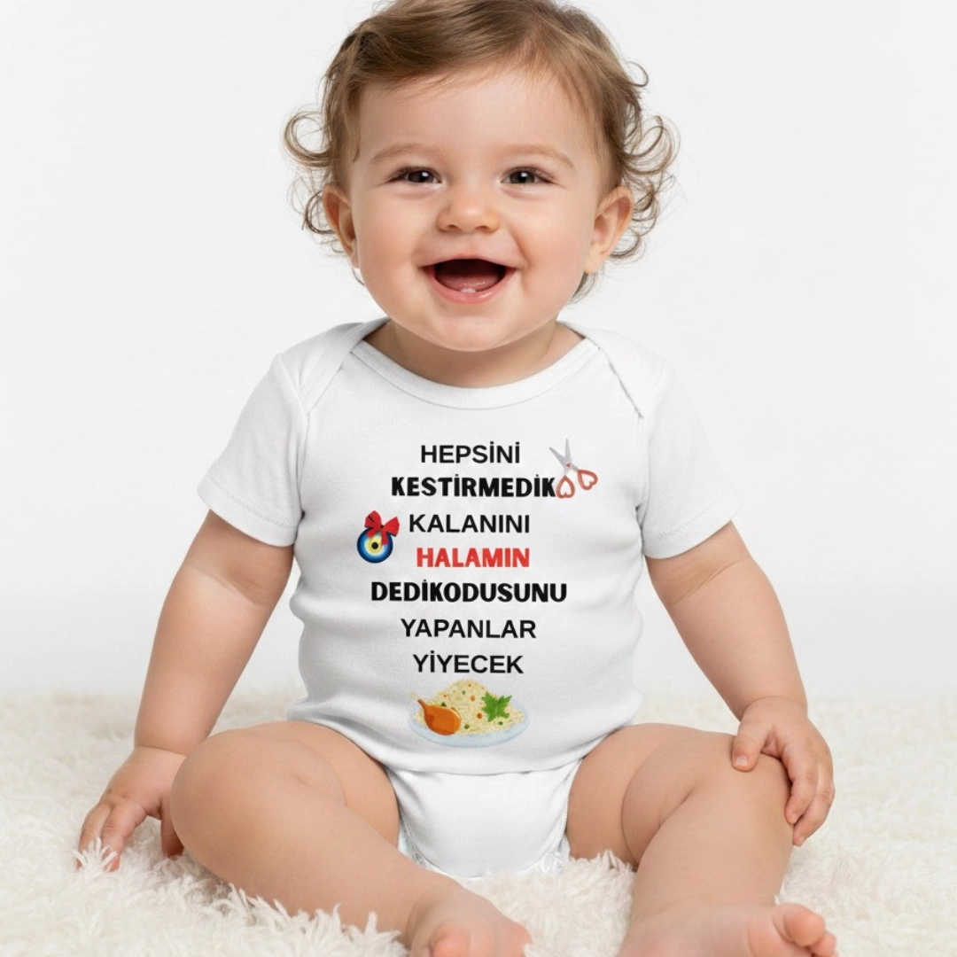 Hepsini Kestirmedim Hala Dedikodusu Baskılı Zıbın Hepsini Kestirmedim Hala Dedikodusu Baskılı Zıbın - Görsel 1