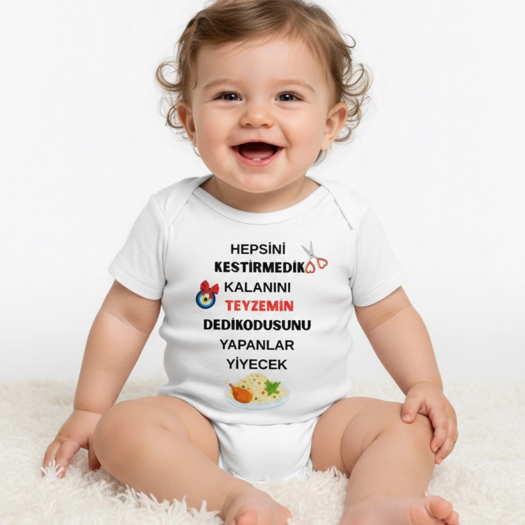 Hepsini Kestirmedim Teyze Dedikodusu Baskılı Zıbın Hepsini Kestirmedim Teyze Dedikodusu Baskılı Zıbın - Görsel 1