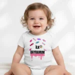 İlk Bayramım Baskılı Zıbın Kız Bebek