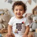 Motorcu Babanın Motorcu Oğlu Baskılı Zıbın