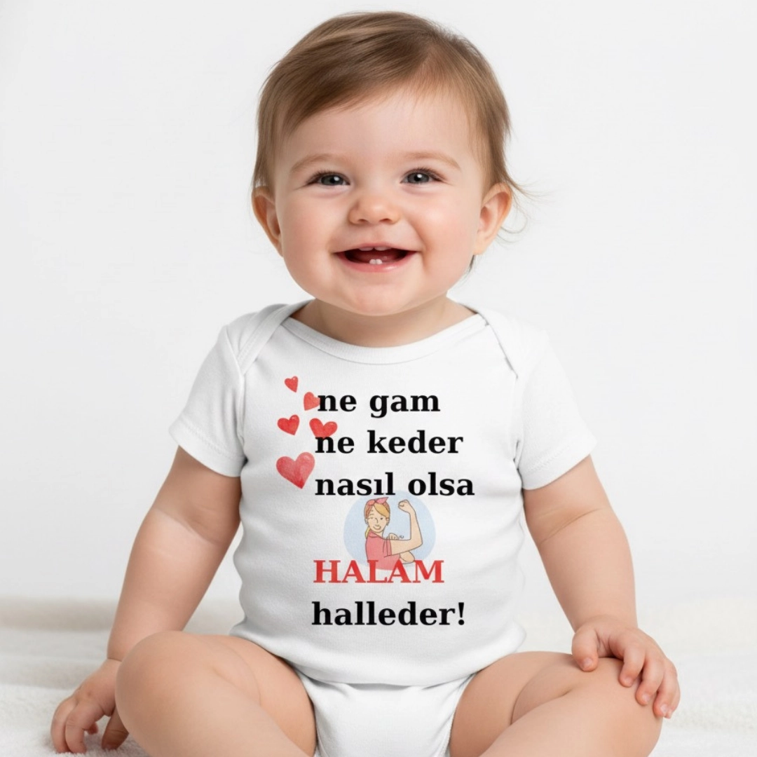 Ne Gam Ne Keder Nasıl Olsa Halam Halleder Baskılı Zıbın Ne Gam Ne Keder Nasıl Olsa Halam Halleder Baskılı Zıbın - Görsel 1