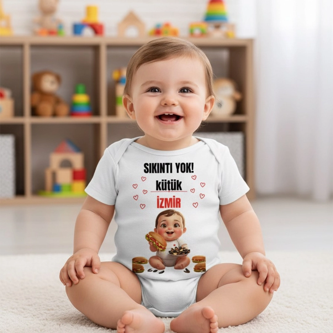 Sıkıntı Yok Kütük İzmir Baskılı Zıbın Sıkıntı Yok Kütük İzmir Baskılı Zıbın - Görsel 1