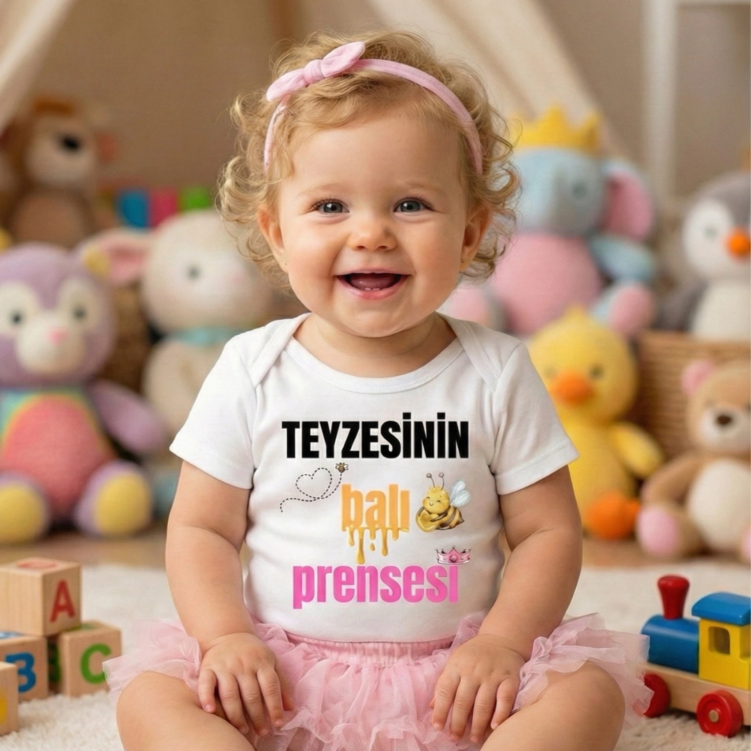 Teyzesinin Balı Prensesi Baskılı Zıbın Teyzesinin Balı Prensesi Baskılı Zıbın - Görsel 1