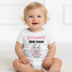 Teyzesinin Minik Tavşanı Baskılı Zıbın