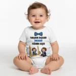 Yakışıklılık Geçicidir Amcadan Yeğenine Geçer Baskılı Zıbın