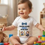 Yakışıklılık Geçicidir Babadan Oğluna Geçer Baskılı Zıbın