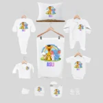 11'li Hastane Çıkış Seti İsme Özel Sevimli Hayvan Motifli