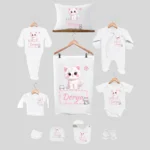 11'li Hastane Çıkış Seti İsme Özel Sevimli Kedi