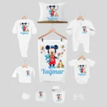 11'li Hastane Çıkış Seti İsme Özel Mickey Mouse