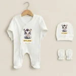 3'lü Tulum Set Zebra Baskılı