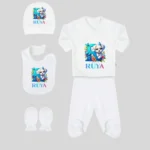 5'li Hastane Çıkış Seti Sevimli Köpek Baskılı