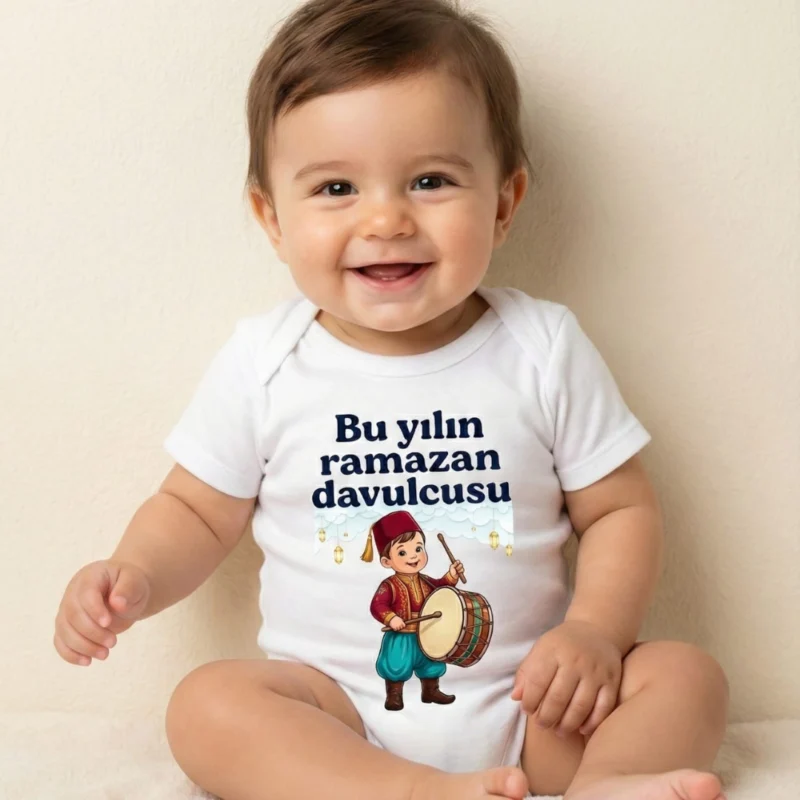 Bu Yılın Ramazan Davulcusu Baskılı Zıbın Bayram