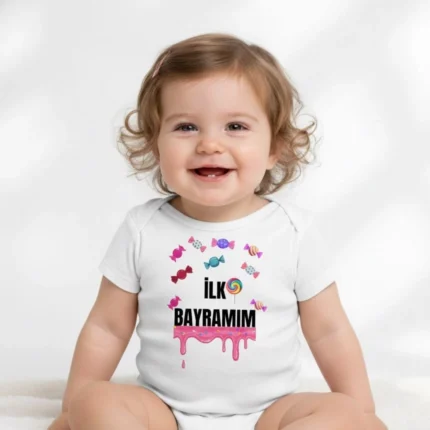 İlk Bayramım Bayramlık Baskılı Zıbın