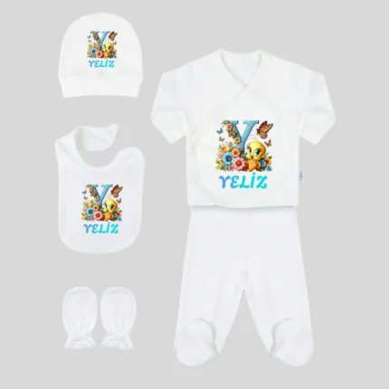 Tweety ve Harf Baskılı 5'li Hastane Çıkış Seti