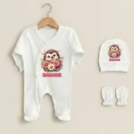 Üçlü Tulum Set Sevimli Kirpi Desenli