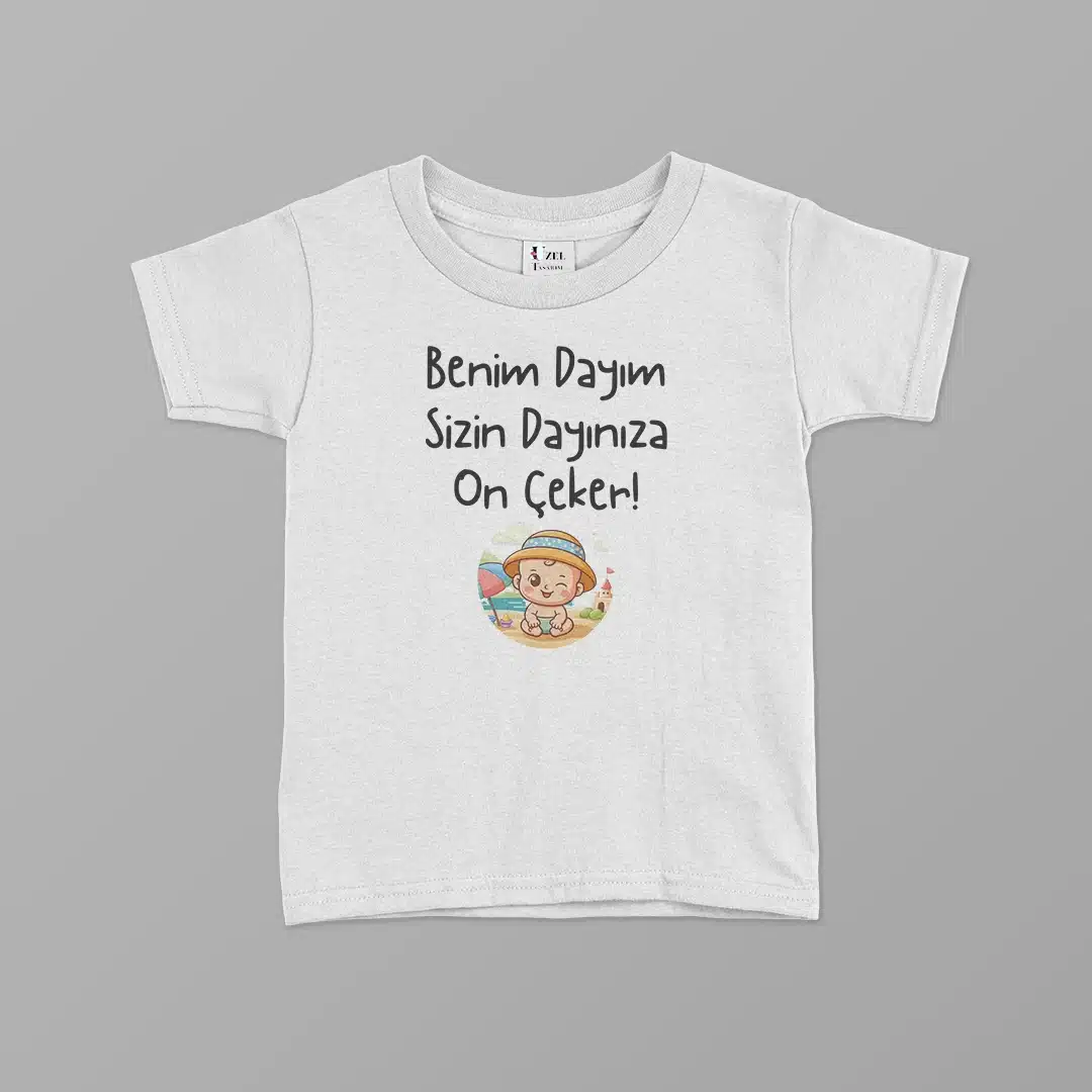 Benim-Dayim-Sizin-Dayiniza-On-Ceker-Erkek-Cocuk-Baskili-Tisort-1.webp Benim Dayım Sizin Dayınıza On Çeker Erkek Çocuk Baskılı Tişört - Görsel 1