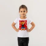 Dancer Bear Teddy Baskılı Kız Çocuk Tişörtü