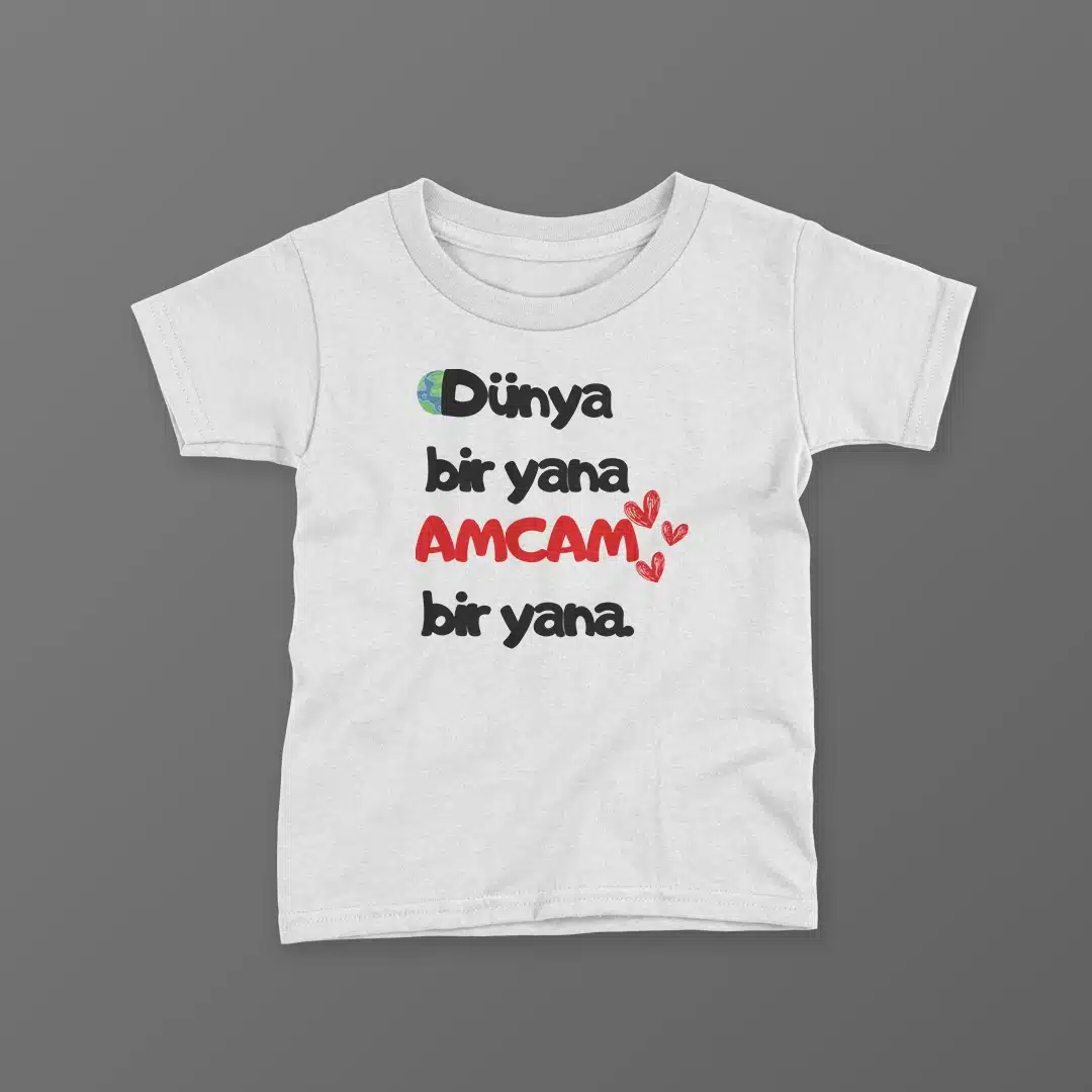 Dunya-Bir-Yana-Amcam-Bir-Yana-Baskili-Tisort-1.webp Dünya Bir Yana Amcam Bir Yana Baskılı Tişört - Görsel 1