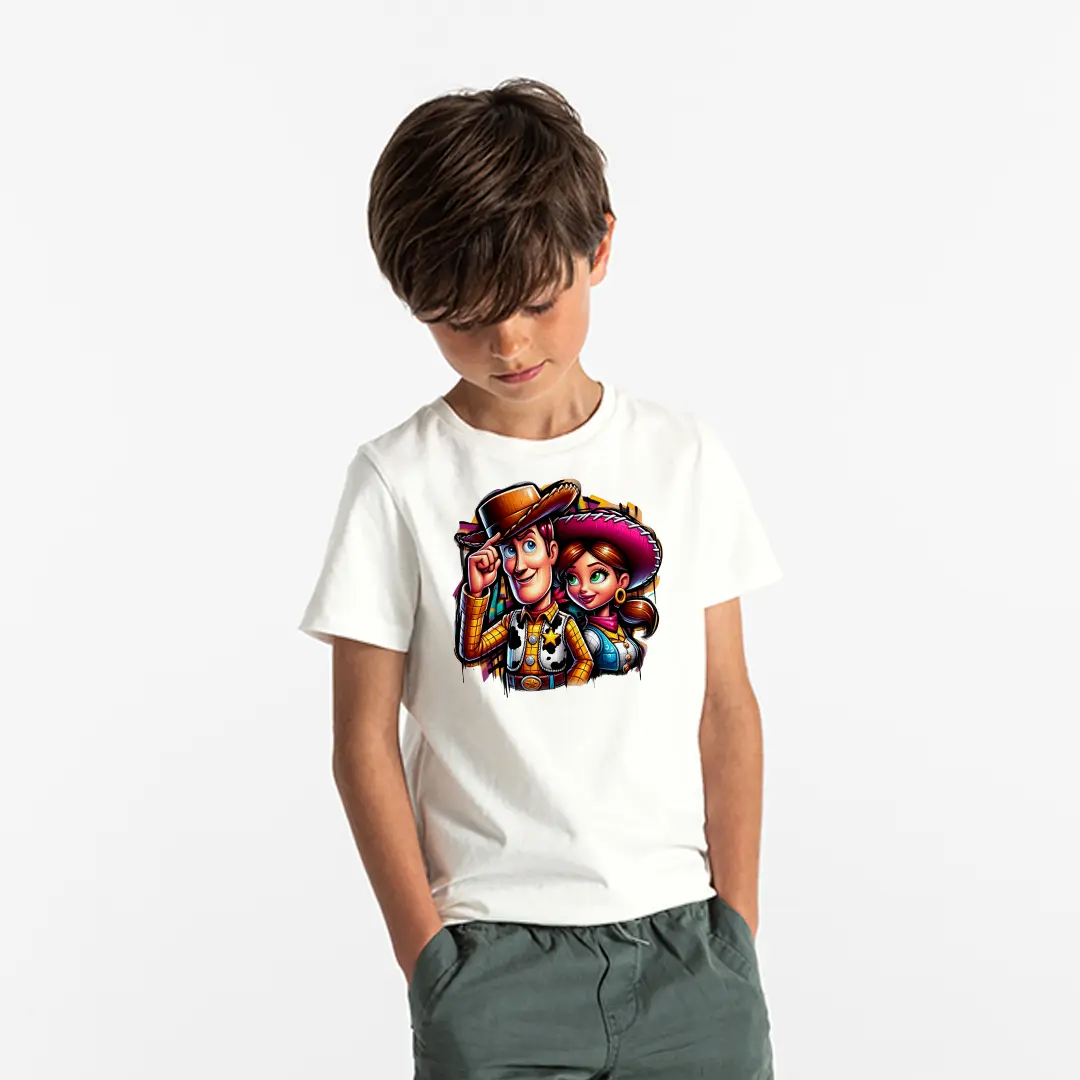 Erkek Çocuk Kovboy Woody Baskılı Tişört – Çizgi Film Karakterli Çocuk Tişört Erkek Çocuk Kovboy Woody Baskılı Tişört - Görsel 1