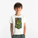 Erkek Çocuk Ninja Kaplumbağalar Baskılı Tişört