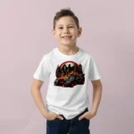 Erkek Çocuk Süper Kahraman Araba Baskılı Tişört