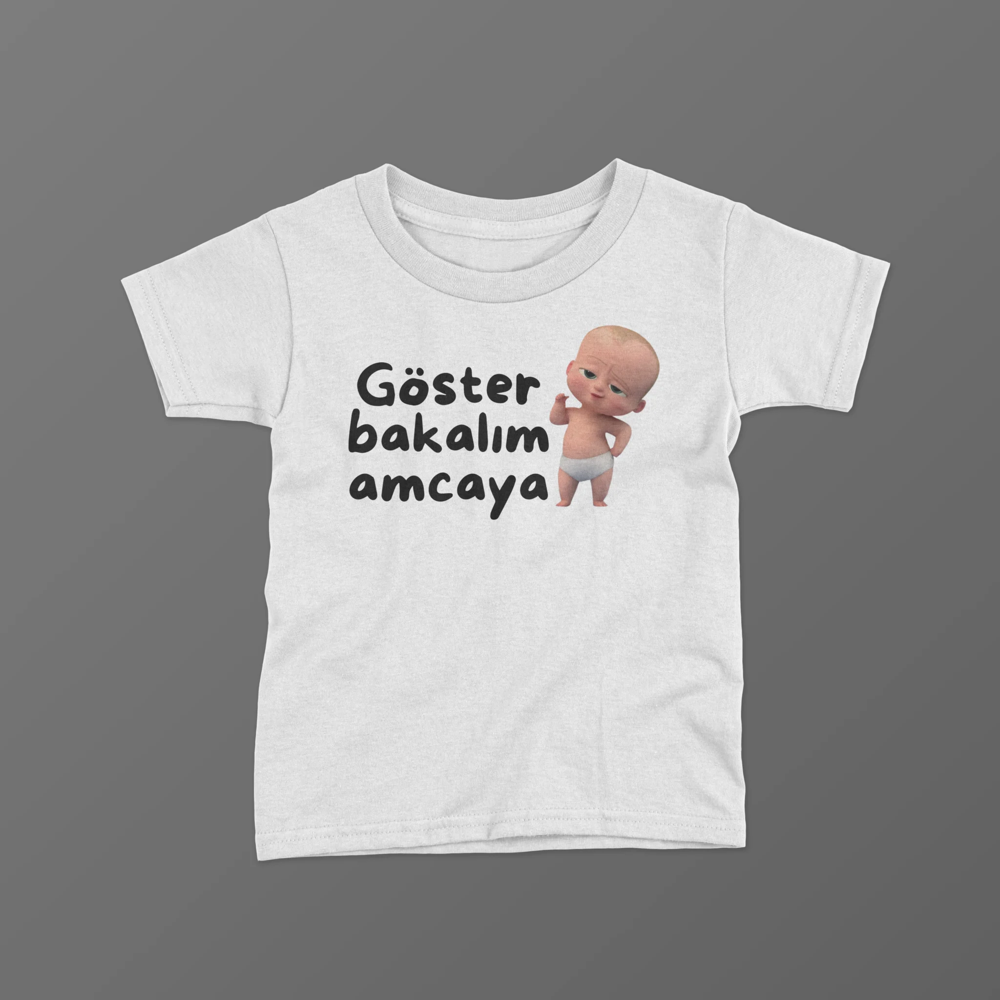 Goster-Bakalim-Amcaya-Baskili-Tisort-scaled-1.webp Göster Bakalım Amcaya Baskılı Tişört - Görsel 1